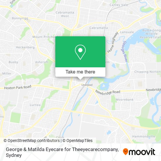 Mapa George & Matilda Eyecare for Theeyecarecompany