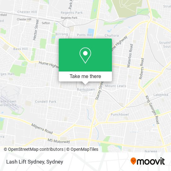 Lash Lift Sydney map