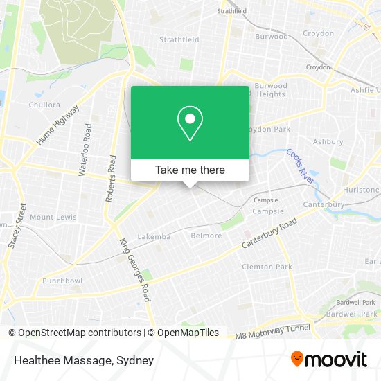 Healthee Massage map