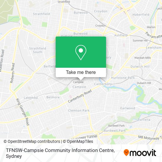 TFNSW-Campsie Community Information Centre map