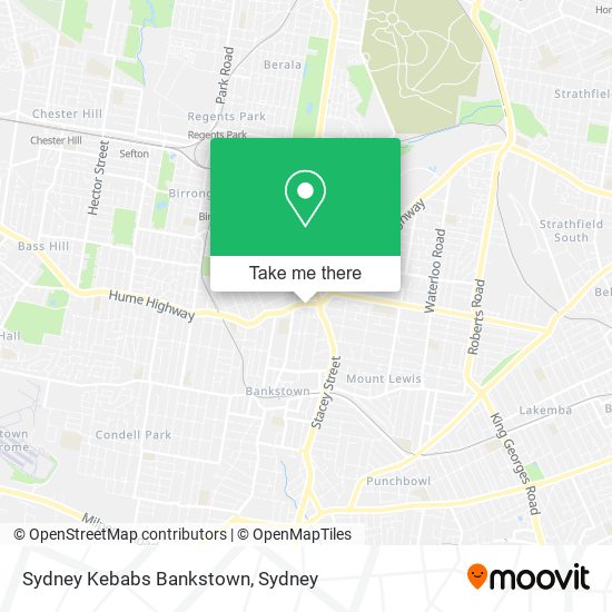 Sydney Kebabs Bankstown map