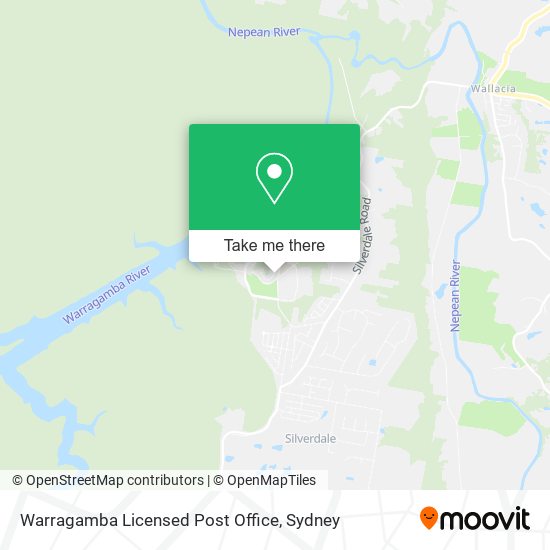 Warragamba Licensed Post Office map