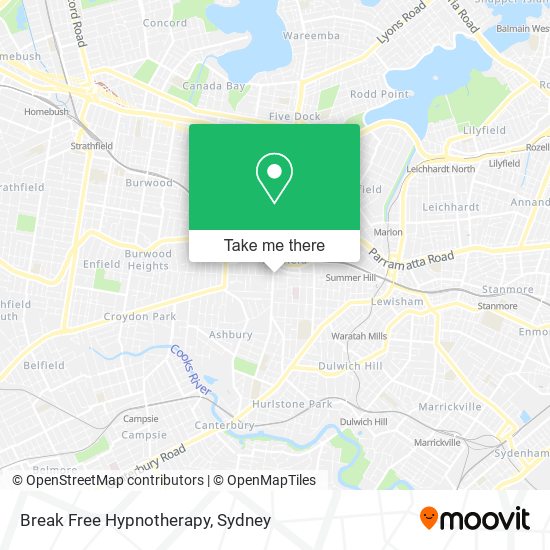 Mapa Break Free Hypnotherapy