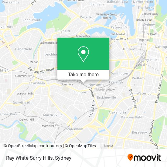 Ray White Surry Hills map