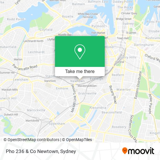 Pho 236 & Co Newtown map