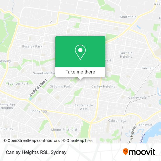 Canley Heights RSL map