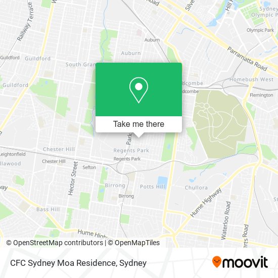 CFC Sydney Moa Residence map