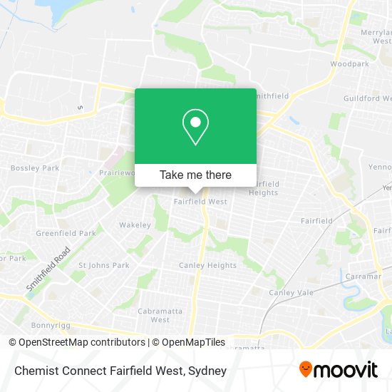 Chemist Connect Fairfield West map