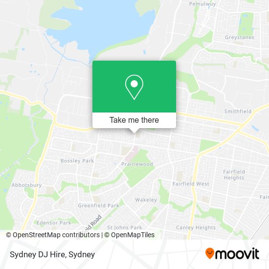 Sydney DJ Hire map