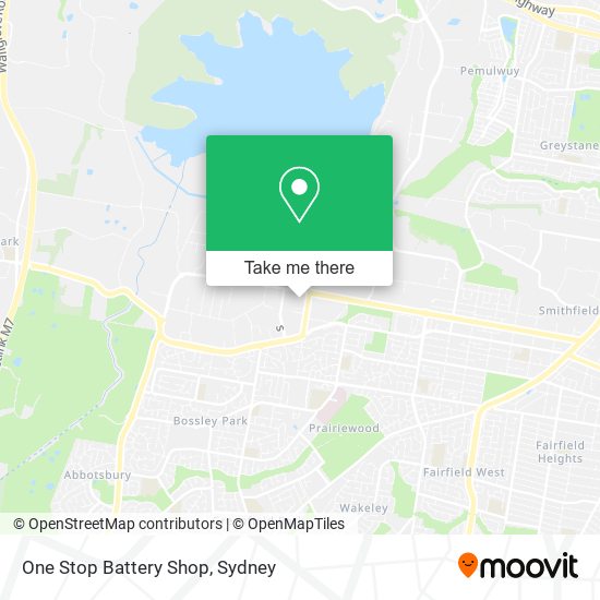 One Stop Battery Shop map