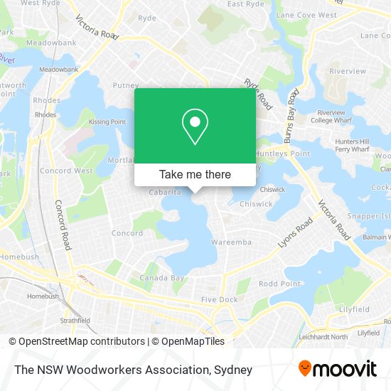 The NSW Woodworkers Association map