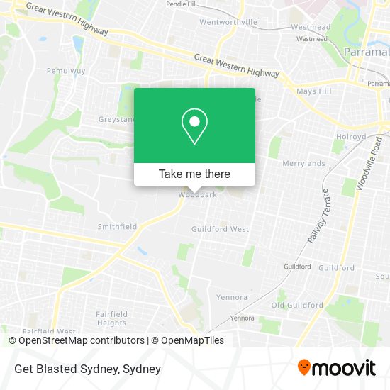 Get Blasted Sydney map