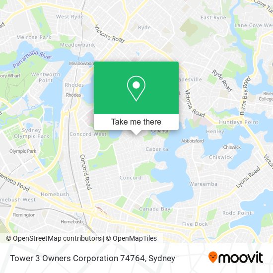 Tower 3 Owners Corporation 74764 map