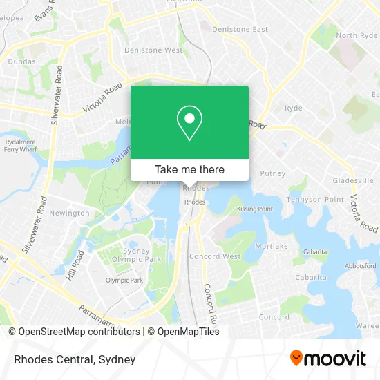 Mapa Rhodes Central