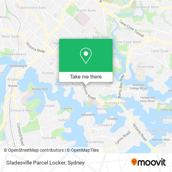 Gladesville Parcel Locker map