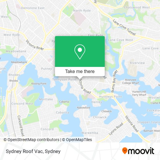 Sydney Roof Vac map