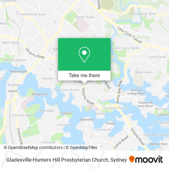 Mapa Gladesville-Hunters Hill Presbyterian Church