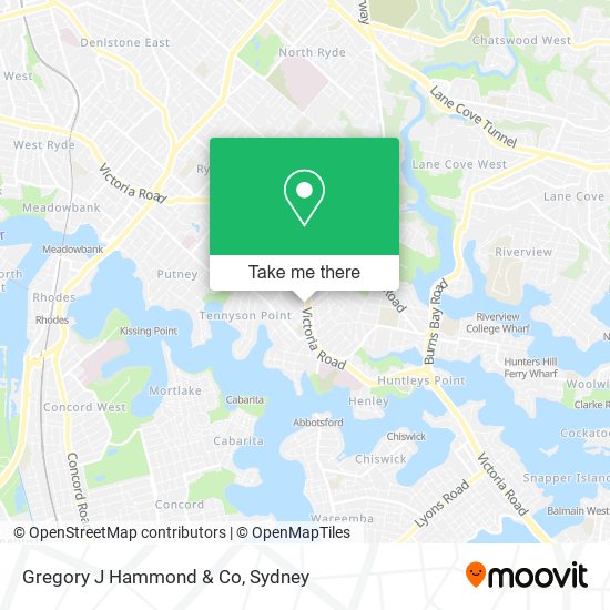 Gregory J Hammond & Co map