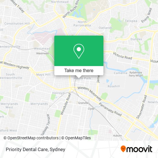 Mapa Priority Dental Care