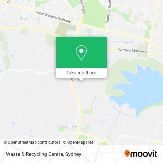 Waste & Recycling Centre map
