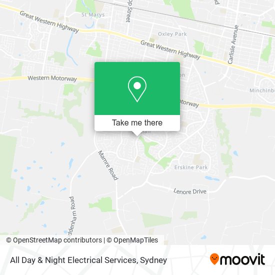 Mapa All Day & Night Electrical Services