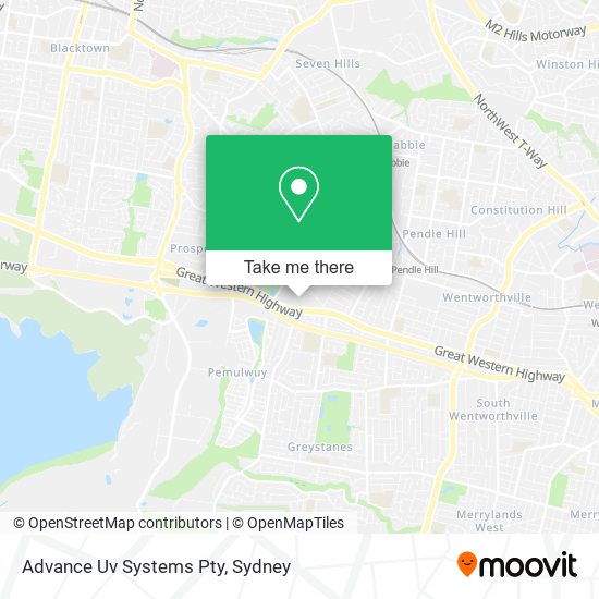 Advance Uv Systems Pty map