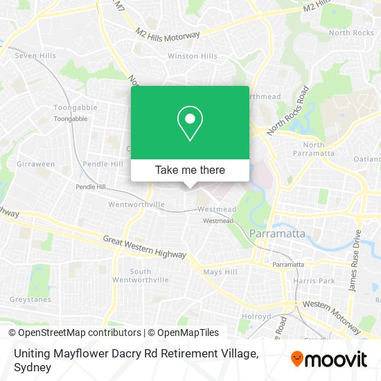 Uniting Mayflower Dacry Rd Retirement Village map