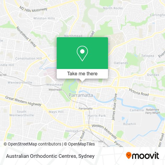 Australian Orthodontic Centres map