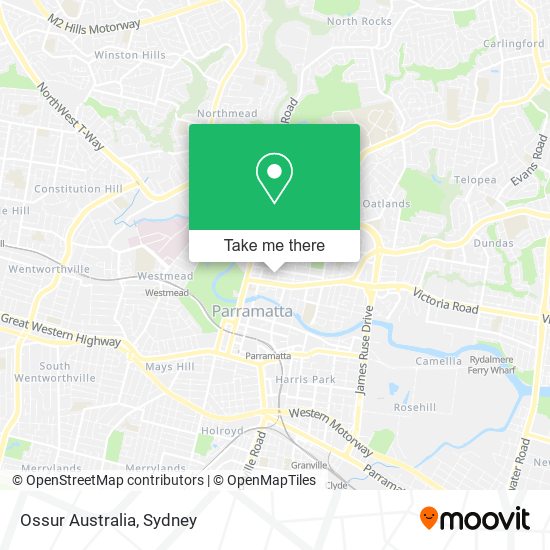 Ossur Australia map