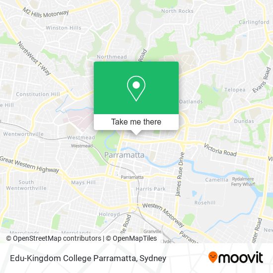 Mapa Edu-Kingdom College Parramatta