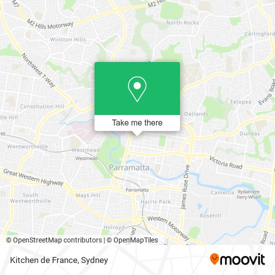 Kitchen de France map
