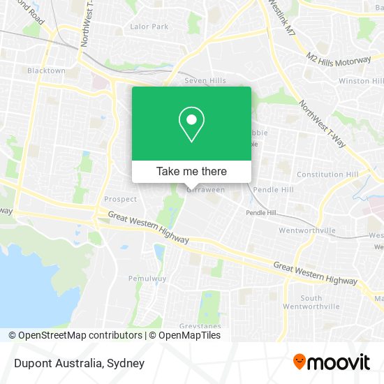 Dupont Australia map