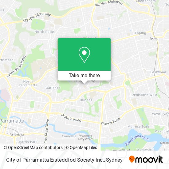 City of Parramatta Eisteddfod Society Inc. map