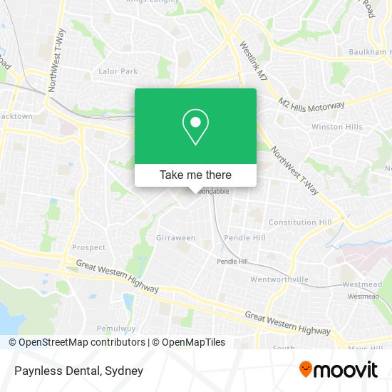 Paynless Dental map