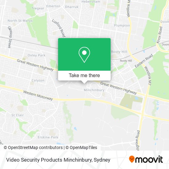 Video Security Products Minchinbury map