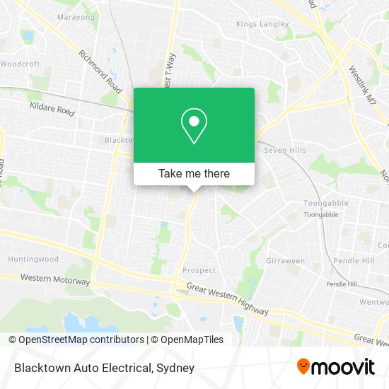 Blacktown Auto Electrical map