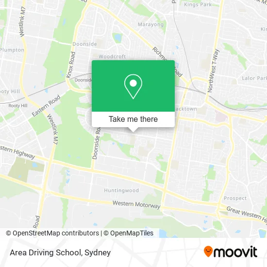 Area Driving School map