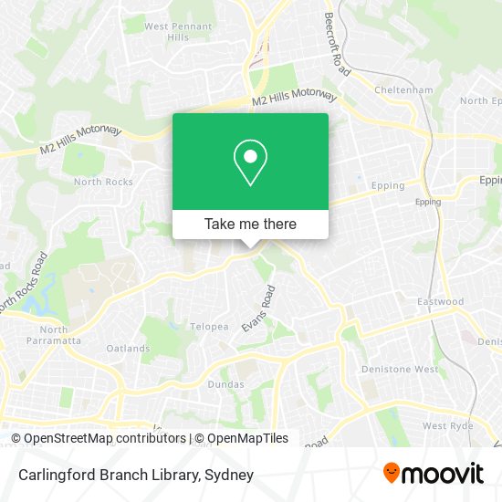 Carlingford Branch Library map