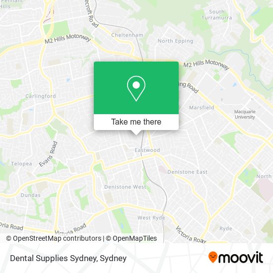 Dental Supplies Sydney map