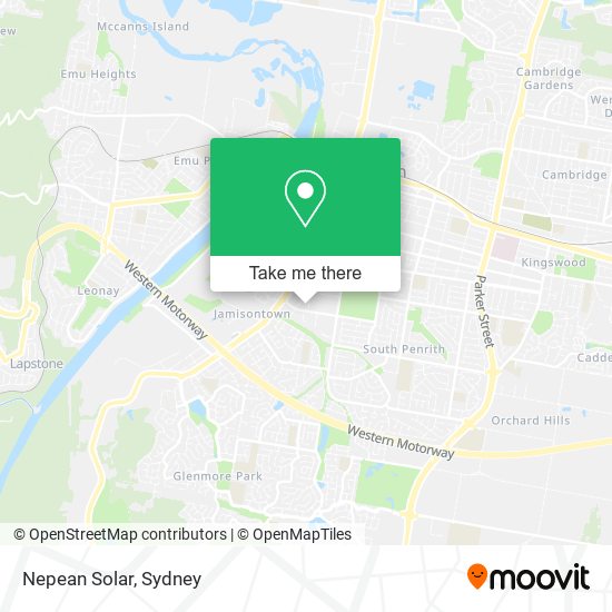 Nepean Solar map