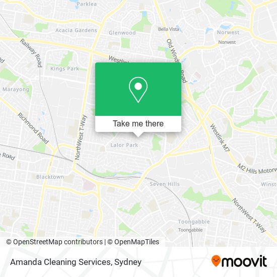 Amanda Cleaning Services map