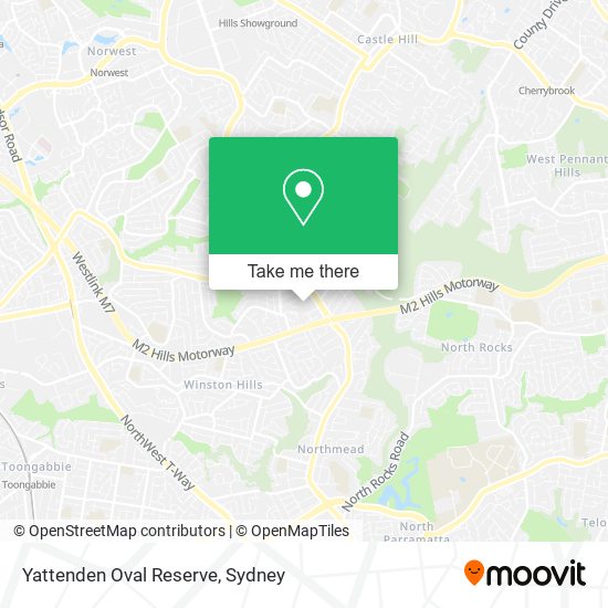 Mapa Yattenden Oval Reserve