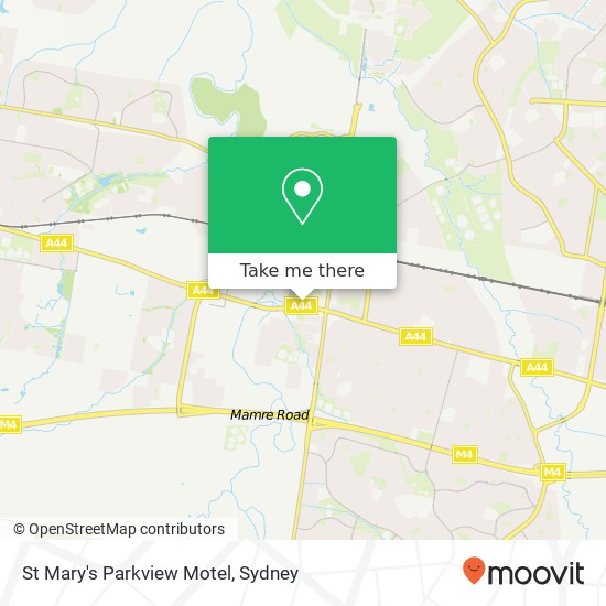 St Mary's Parkview Motel map