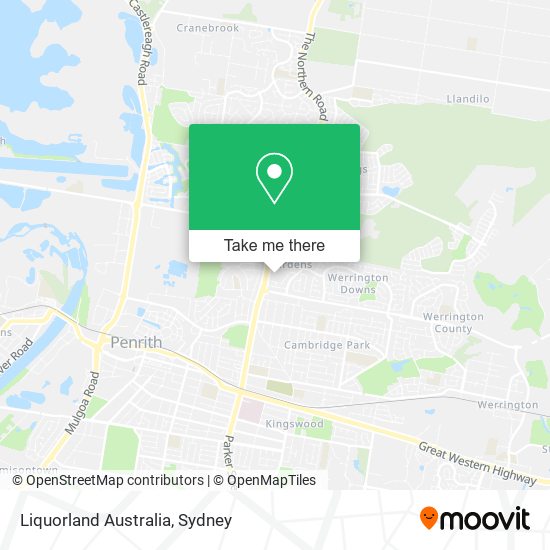 Mapa Liquorland Australia