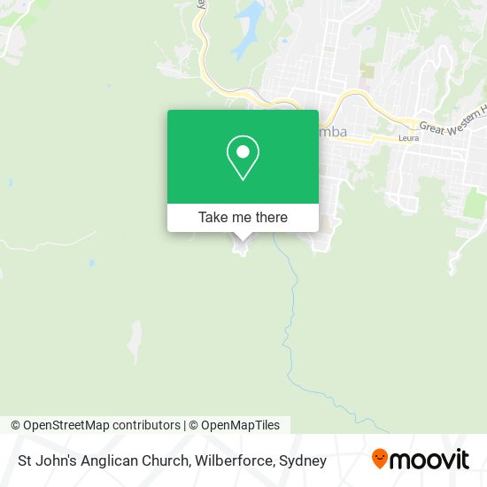 St John's Anglican Church, Wilberforce map