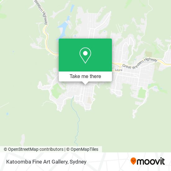 Mapa Katoomba Fine Art Gallery