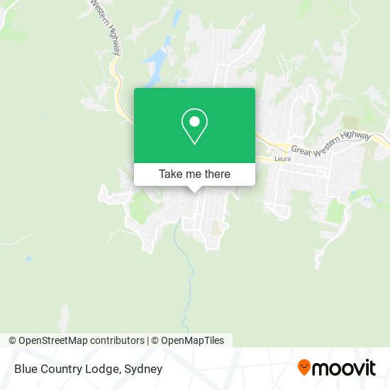 Blue Country Lodge map