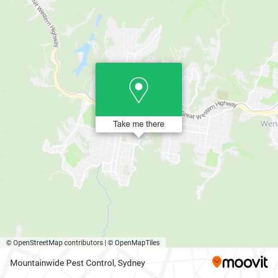 Mountainwide Pest Control map
