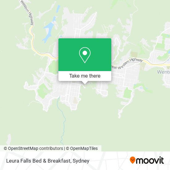 Mapa Leura Falls Bed & Breakfast