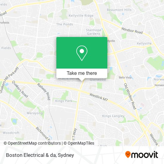 Boston Electrical & da map